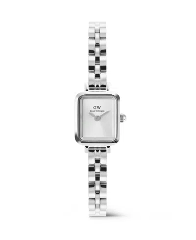 Daniel Wellington Women's Analog Silver-tone Stainless Steel Watch, 18 Mm In Gray