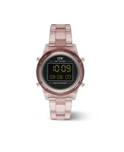 Daniel Wellington Women's Chronograph Pink Plastic Watch, 36mm
