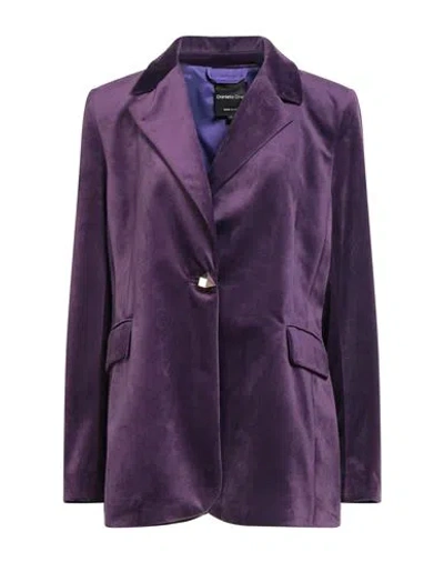Daniela Drei Woman Blazer Purple Size 14 Polyester