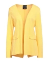 Daniela Drei Woman Cardigan Yellow Size 10 Viscose, Polyester In Yellow