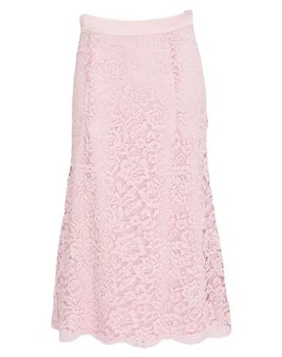 Daniela Drei Woman Midi Skirt Light Pink Size 10 Polyester