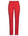 Daniela Drei Woman Pants Red Size 8 Polyester, Viscose, Elastane In Red