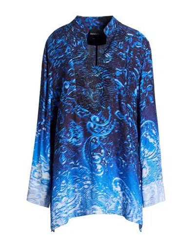 Daniela Drei Woman Top Light Blue Size 10 Viscose