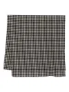 Daniela Gregis Gingham Wool Scarf In Brown