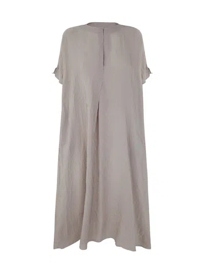 Daniela Gregis Short Sleeve Dress In Gray