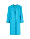 Daniela Gregis Oversized Open Front Coat In Blue
