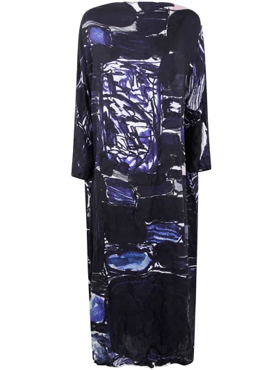 Daniela Gregis "abito Lunedi" Washed Silk Fantasy Dress
