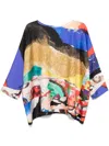 Daniela Gregis Abstract-print Blouse In Blue