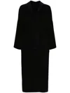 Daniela Gregis Belted Wool Coat In Black