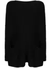 Daniela Gregis Knit Pullover Round Neck Front Pockets In Black