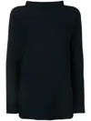 Daniela Gregis Highneck Wool Sweater In Blue