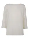 Daniela Gregis Boat-meck Wool Blouse In White