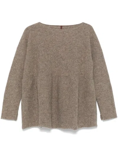 Daniela Gregis Boat-neck Sweater In 灰色