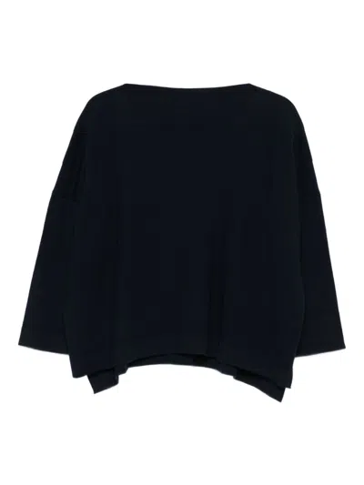 DANIELA GREGIS DANIELA GREGIS BOAT NECK SWEATER WITH PROFILES