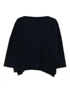 Daniela Gregis Boat-neck Wool Sweater In Blue