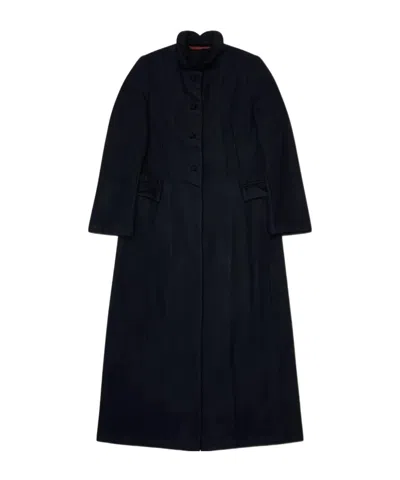 Daniela Gregis Button-down Coat In Black