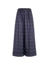 Daniela Gregis Check-pattern Palazzo Pants In Blue