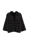Daniela Gregis Check-pattern Wool Jacket In Brown