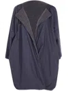 Daniela Gregis Reversible Cashmere Coat In Black