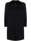 Daniela Gregis Navy Boat Neck Knit Jumper In Blue