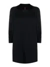 Daniela Gregis Navy Boat Neck Knit Jumper In Blue