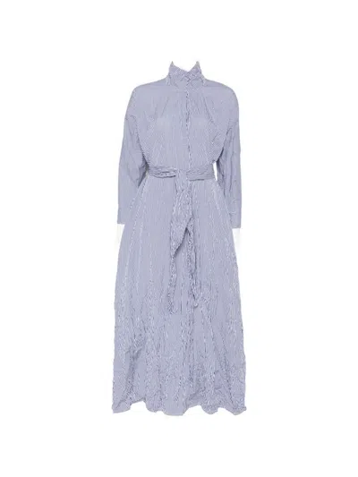 Daniela Gregis Cotton Midi Dress In White