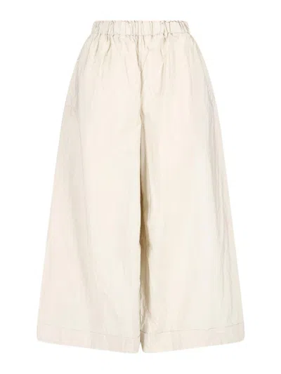 Daniela Gregis Cotton Trousers In Gold