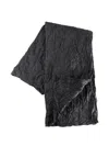 Daniela Gregis Crinkled Scarf In Black