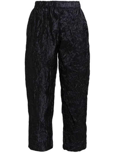 Daniela Gregis Crinkled Trousers In Blue
