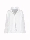 Daniela Gregis Crinkled V-neck Pullover Blouse In White