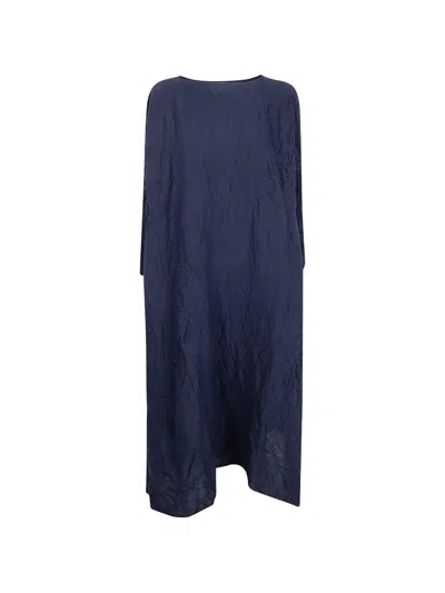 Daniela Gregis Crinkled-finish Dress In Blue