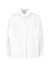 Daniela Gregis Oversized Button-front Shirt In White