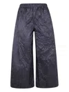 Daniela Gregis Crumpled Silk Trousers In Black