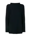 Daniela Gregis Dark Blue Knitted Pullover In Black