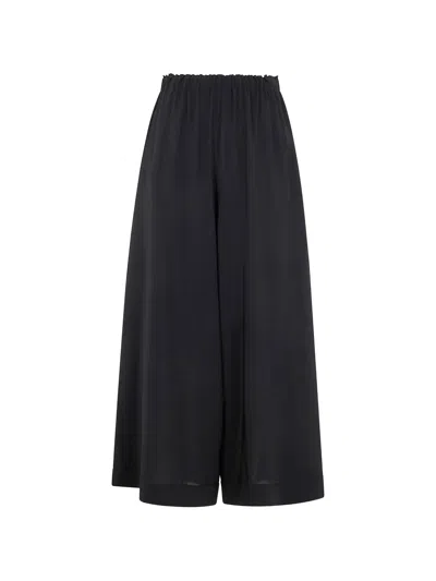 Daniela Gregis Elasticated-waistband Trousers In Black