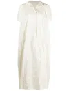 Daniela Gregis Embroidered Shirt Maxidress In Green