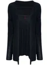 Daniela Gregis Fine-knit Cardigan In 蓝色