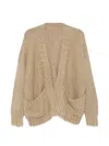 Daniela Gregis Front-pocket Cardigan In Neutral