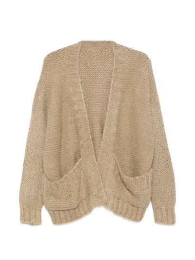 Daniela Gregis Front-pocket Cardigan In Neutral