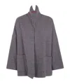Daniela Gregis Prince Of Wales Check-pattern Oversized Jacket In Gray