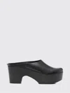 Daniela Gregis Leather Mules In Black