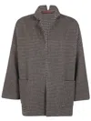 Daniela Gregis Houndstooth Jacket In Gray