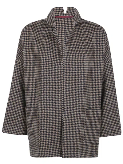 Daniela Gregis Jacket Pied De Poule "gladiolo" In Black
