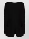 Daniela Gregis Knit Pullover Round Neck Front Pockets In Black