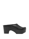 Daniela Gregis Leather Mules In Black