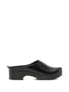 Daniela Gregis Leather Mules In Black
