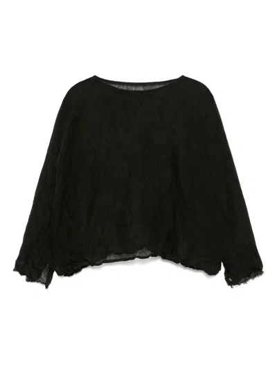 Daniela Gregis Linen Blouse In Black