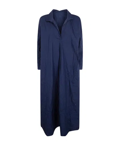 Daniela Gregis Long Sleeve Dress In Blue