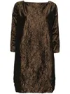 Daniela Gregis Luciana Short Dress In Brown
