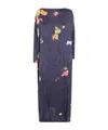 Daniela Gregis Crinkled Abstract-print Maxi Dress In Multi